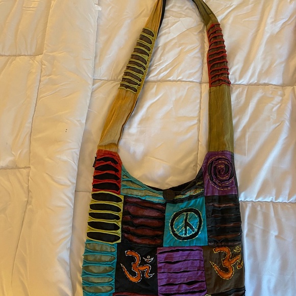 Colorful Patchwork Shoulder Bag - Picture 2 of 8